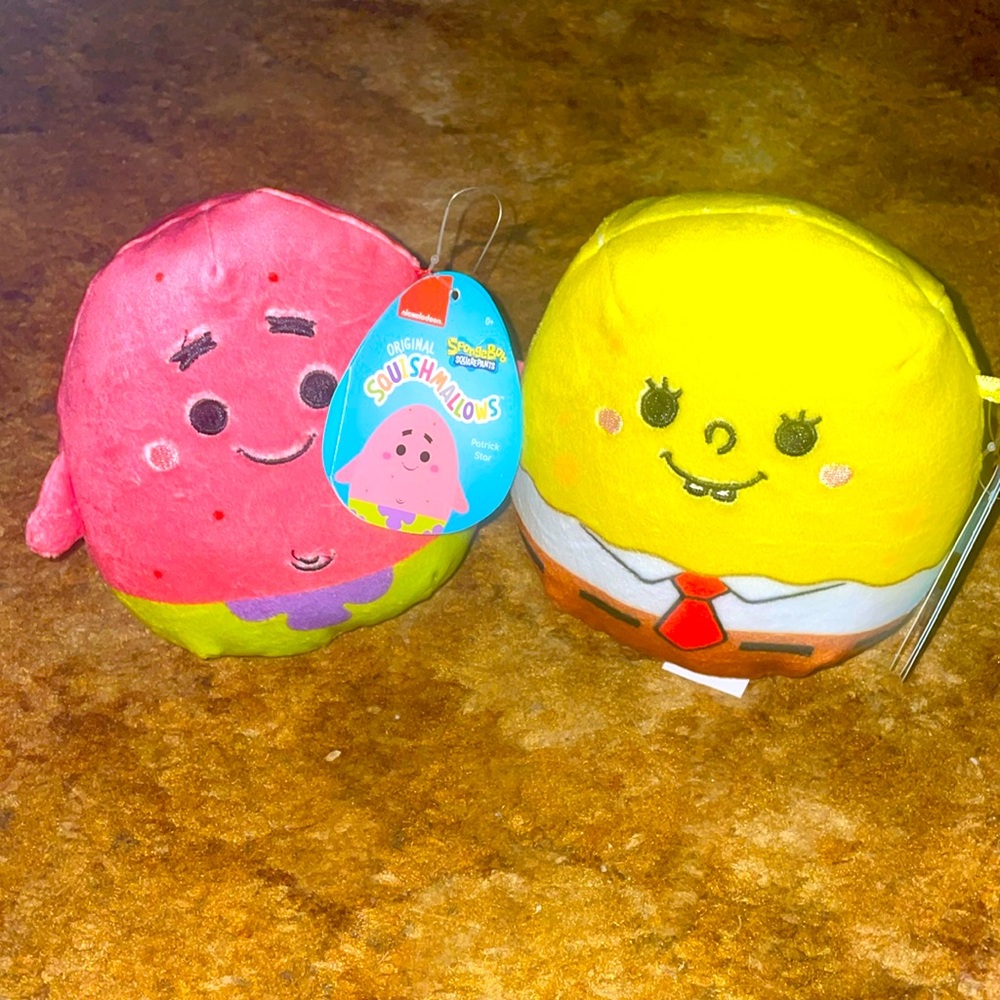 SpongeBob and Patrick star squishmallows! They are not for sale-